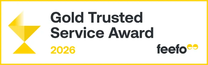 Feefo Gold Trusted Service Award 2026